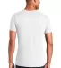 64V00 Gildan Adult Softstyle V-Neck T-Shirt in White back view