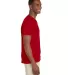 64V00 Gildan Adult Softstyle V-Neck T-Shirt in Cherry red side view
