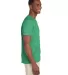 64V00 Gildan Adult Softstyle V-Neck T-Shirt in Hthr irish green side view