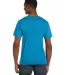 64V00 Gildan Adult Softstyle V-Neck T-Shirt in Sapphire back view
