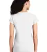 64V00L Gildan Junior Fit Softstyle V-Neck T-Shirt WHITE back view