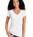 64V00L Gildan Junior Fit Softstyle V-Neck T-Shirt in White front view