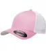 6511 Flexfit in Pink/ white front view