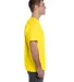 6901 LA T Adult Fine Jersey T-Shirt in Yellow side view