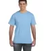 6901 LA T Adult Fine Jersey T-Shirt in Light blue front view