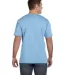 6901 LA T Adult Fine Jersey T-Shirt in Light blue back view