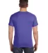 6901 LA T Adult Fine Jersey T-Shirt in Vintage purple back view