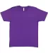 6901 LA T Adult Fine Jersey T-Shirt in Pro purple front view