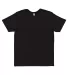 6901 LA T Adult Fine Jersey T-Shirt in Blended black front view
