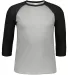 6930 LA T Adult Vintage Baseball T-Shirt in Vn hth/ vn smoke front view