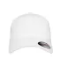 6997 Yupoong Flexfit Garment-Washed Cotton Cap in White front view