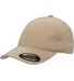 6997 Yupoong Flexfit Garment-Washed Cotton Cap in Khaki front view