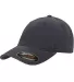 6997 Yupoong Flexfit Garment-Washed Cotton Cap in Navy front view
