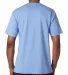 7100 Bayside Adult Short-Sleeve Tee with Pocket in Carolina blue back view