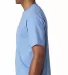 7100 Bayside Adult Short-Sleeve Tee with Pocket in Carolina blue side view