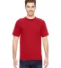 7100 Bayside Adult Short-Sleeve Tee with Pocket in Red front view