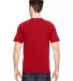 7100 Bayside Adult Short-Sleeve Tee with Pocket in Red back view