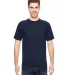 7100 Bayside Adult Short-Sleeve Tee with Pocket in Navy front view