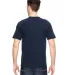 7100 Bayside Adult Short-Sleeve Tee with Pocket in Navy back view