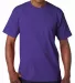 7100 Bayside Adult Short-Sleeve Tee with Pocket in Purple front view