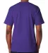 7100 Bayside Adult Short-Sleeve Tee with Pocket in Purple back view