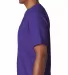 7100 Bayside Adult Short-Sleeve Tee with Pocket in Purple side view