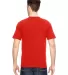 7100 Bayside Adult Short-Sleeve Tee with Pocket in Orange back view