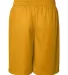7209 Badger Adult Mesh/Tricot 9-Inch Shorts Gold back view