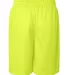 7209 Badger Adult Mesh/Tricot 9-Inch Shorts Safety Yellow back view