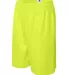 7209 Badger Adult Mesh/Tricot 9-Inch Shorts Safety Yellow side view