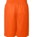 7209 Badger Adult Mesh/Tricot 9-Inch Shorts Safety Orange back view
