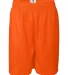 7209 Badger Adult Mesh/Tricot 9-Inch Shorts Safety Orange front view