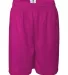 7209 Badger Adult Mesh/Tricot 9-Inch Shorts Hot Pink front view
