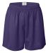 7216 Badger Ladies' Mesh/Tricot 5-Inch Shorts in Purple front view