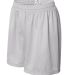 7216 Badger Ladies' Mesh/Tricot 5-Inch Shorts in White side view