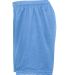 7216 Badger Ladies' Mesh/Tricot 5-Inch Shorts in Columbia blue  side view
