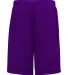 7219 Badger Adult Mesh Shorts With Pockets Purple back view