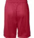 7237 Badger Adult Mini-Mesh 7-Inch Shorts Red back view