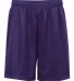7237 Badger Adult Mini-Mesh 7-Inch Shorts Purple front view
