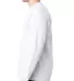 8100 Bayside Adult Long-Sleeve Cotton Tee with Poc White side view