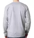 8100 Bayside Adult Long-Sleeve Cotton Tee with Poc Ash back view