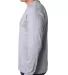 8100 Bayside Adult Long-Sleeve Cotton Tee with Poc Ash side view