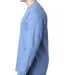 8100 Bayside Adult Long-Sleeve Cotton Tee with Poc Carolina Blue side view