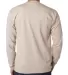 8100 Bayside Adult Long-Sleeve Cotton Tee with Poc Sand back view