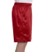 8731 Champion Logo Adult Mesh Shorts Scarlet side view