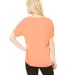 BELLA 8815 Womens Flowy V-Neck T-shirt in Coral back view
