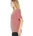BELLA 8815 Womens Flowy V-Neck T-shirt in Mauve side view