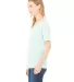 BELLA 8815 Womens Flowy V-Neck T-shirt in Mint side view