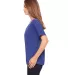 BELLA 8815 Womens Flowy V-Neck T-shirt in Navy triblend side view