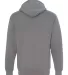900 Bayside Adult Hooded Full-Zip Blended Fleece CHARCOAL back view